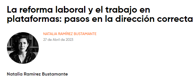 La reforma laboral y el trabajo en plataformas: pasos en la dirección correcta